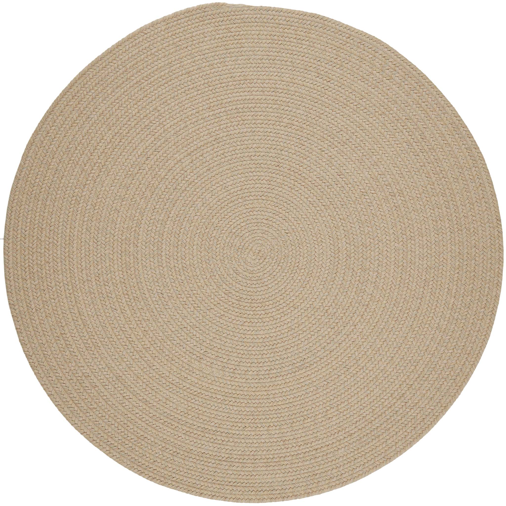 Round Sand Color Rug Wool Solids Area Rug - Round - S100 Sand – Rhody Rug